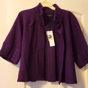 For Cynthia Wool 2 button cardigan